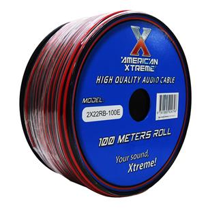 CABLE PARA PARLANTE X ROLLO (100MT) ROJO/NEGRO 22