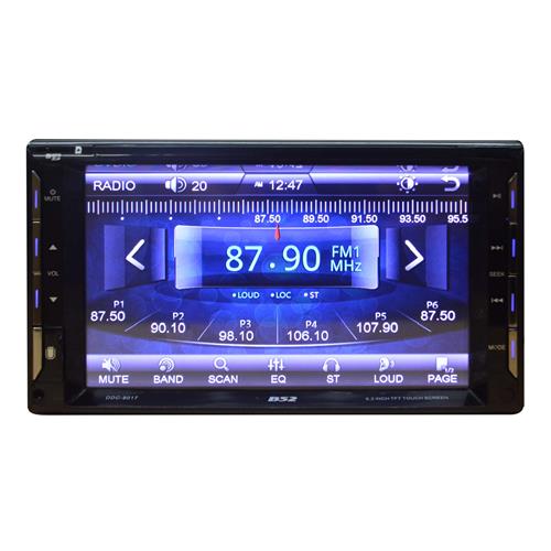 Radio para carro 2 DIN pantalla táctil 6.2 22x4W RMS