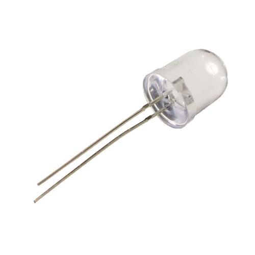 DIODO LED 10mm ALTO BRILLO TRANSPARENTE AZUL