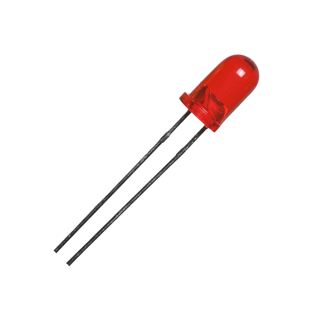 Lote 100 diodos led 5 mm rojo Color Rojo