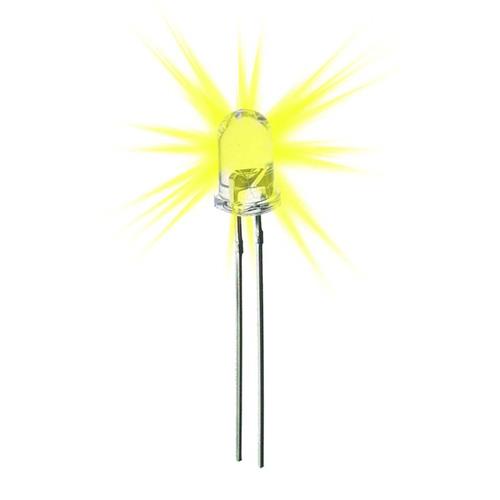 DIODO LED 5mm ALTO BRILLO TRANSPARENTE AMARILLO