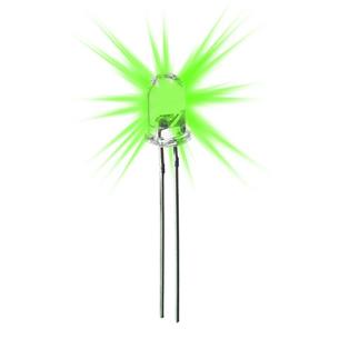 DIODO LED 5mm ALTO BRILLO TRANSPARENTE VERDE