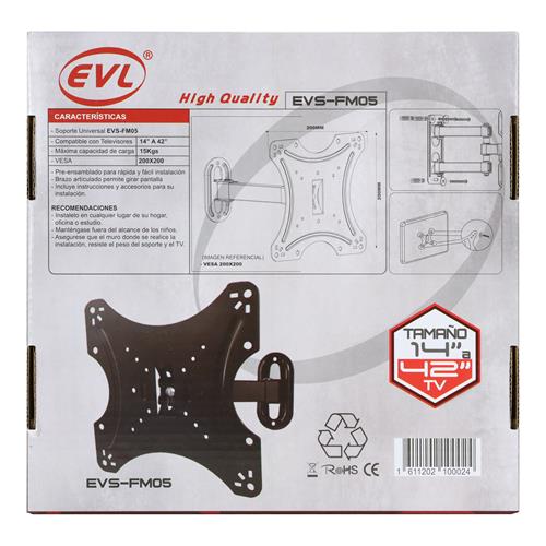 SOPORTE TREBOL PARA TV LCD 12-42/33 LBS AJUSTABLE