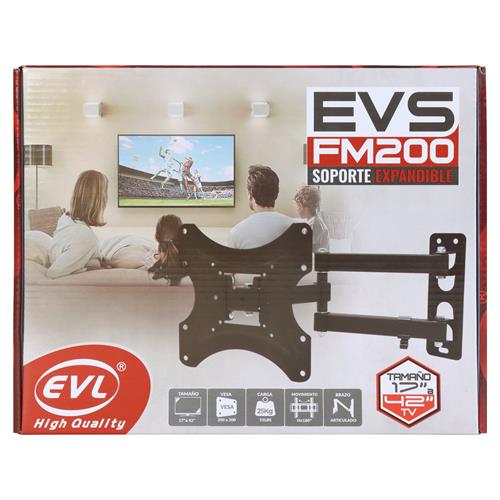 SOPORTE EXPANDIBLE 1 BRAZO PARA TV 17-42/55 LBS/-13°