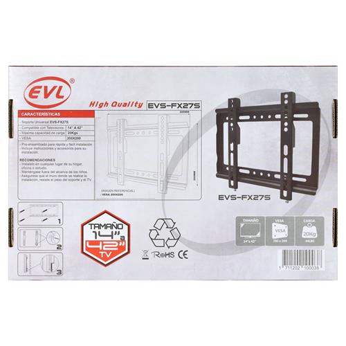 SOPORTE PARA TV 14-42/44 LBS/FIJO 0°