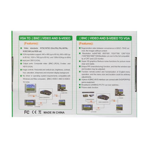 CONVERTIDOR DE VIDEO A VGA