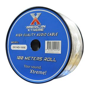 CABLE PARA PARLANTE X ROLLO 100MT TRANSPARENTE 14