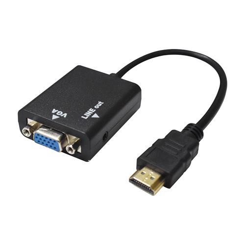 CONVERTIDOR HDMI A VGA/AUDIO C/CABLE