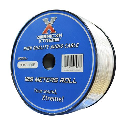 CABLE PARA PARLANTE X METRO TRANSPARENTE 18