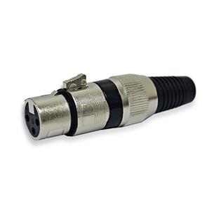 JACK CANON XLR METALICO NEGRO CALIDAD