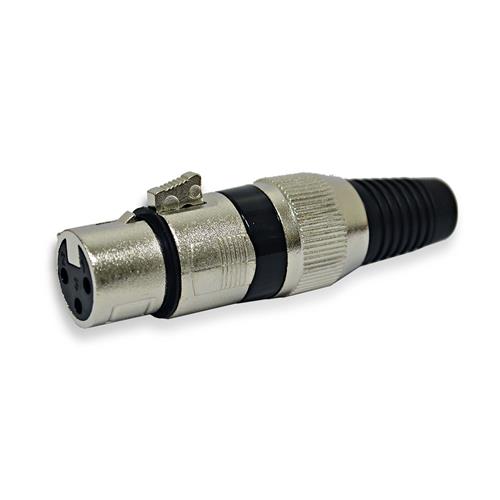 JACK CANON XLR METALICO NEGRO CALIDAD