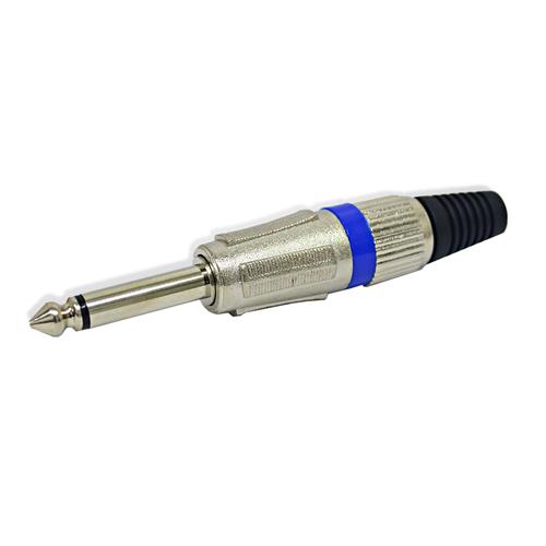 PLUG 6.3 MONO METALICO AZUL CALIDAD