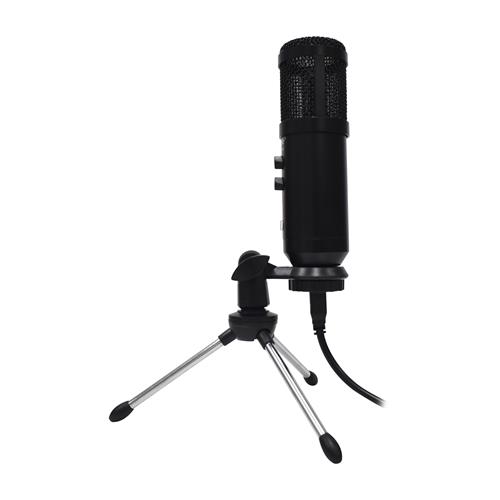 MICROFONO CONDENSADOR PARA PC C/CONTROLES Y CABLE USB