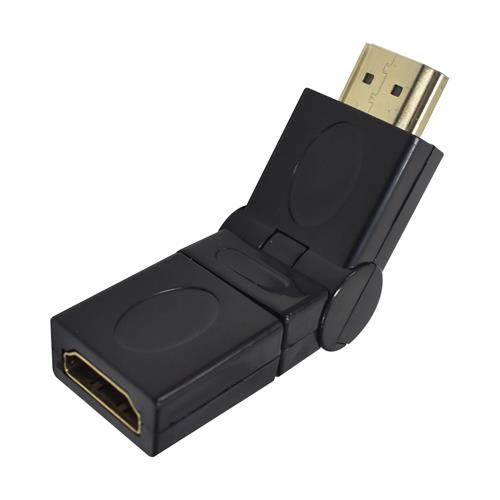 ADAPTADOR HDMI MACHO X HDMI HEMBRA AJUSTABLE CALIDAD