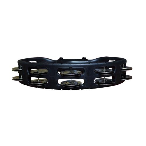 PANDERETA HEADLINER P/TIMBAL 2 FILA NEGRO
