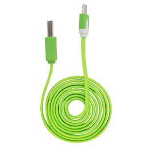 CABLE USB MACHO X MICRO USB VERDE 1MT - LIQUIDACION