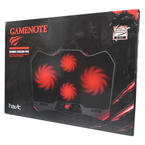 VENTILADOR PARA LAPTOP X4 C/LUZ LED