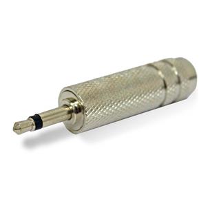 ADAPTADOR JACK 6.3 X PLUG 3.5 MN METAL