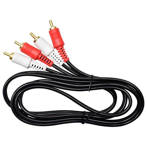 CABLE AUDIO 2 PLUG RCA X 2 PLUG RCA 1.5MT S-GRUESO