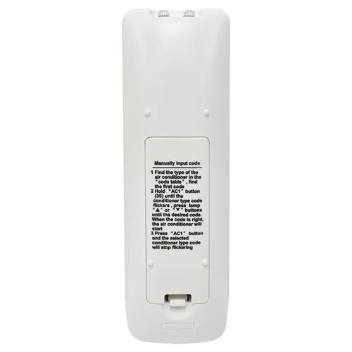 CONTROL REMOTO UNIVERSAL AIRE ACONDICIONADO DUAL C/LINTERNA