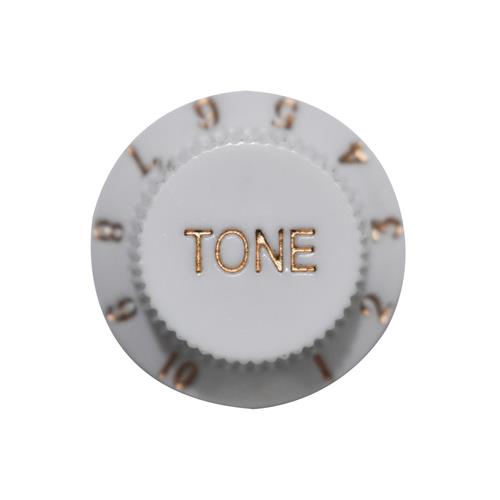 PERILLA DE TONO PARA GUITARRA PLASTICO BLANCO X 4P