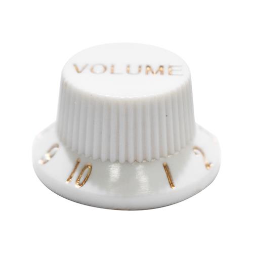 PERILLA DE VOLUMEN PARA GUITARRA PLASTICO BLANCO X 4P