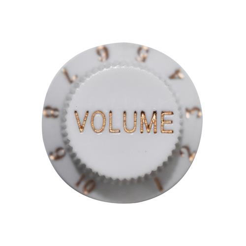 PERILLA DE VOLUMEN PARA GUITARRA PLASTICO BLANCO X 4P