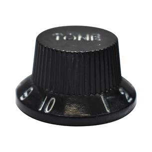 PERILLA DE TONO PARA GUITARRA PLASTICO NEGRO X 4P
