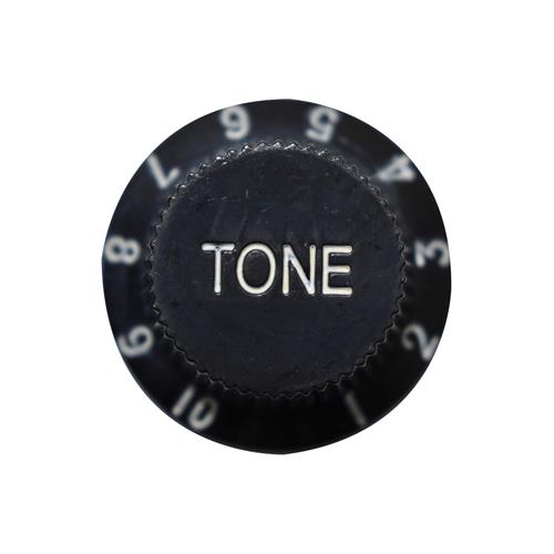 PERILLA DE TONO PARA GUITARRA PLASTICO NEGRO X 4P