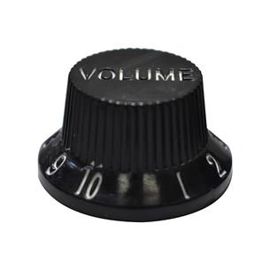 PERILLA DE VOLUMEN PARA GUITARRA PLASTICO NEGRO X 4P