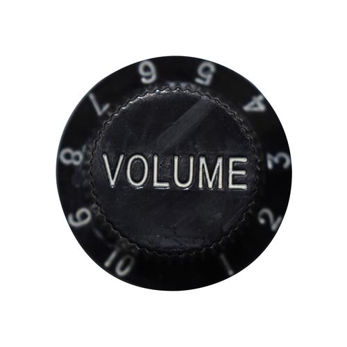 PERILLA DE VOLUMEN PARA GUITARRA PLASTICO NEGRO X 4P