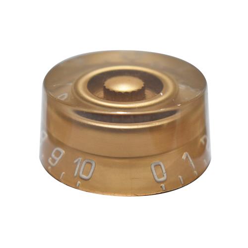 PERILLA PARA GUITARRA GRUESO TRANSPARENTE DORADO X 4P