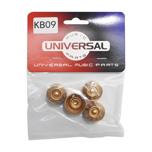 PERILLA PARA GUITARRA GRUESO TRANSPARENTE DORADO X 4P