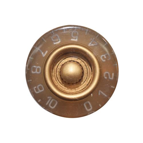 PERILLA PARA GUITARRA GRUESO TRANSPARENTE DORADO X 4P