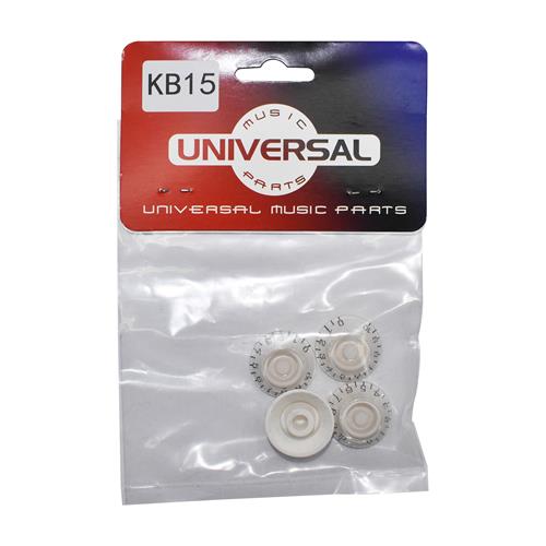 PERILLA PARA GUITARRA TRANSPARENTE BLANCO X 4P