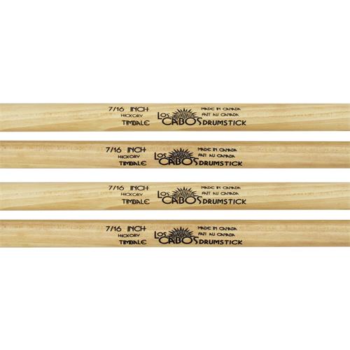 PALILLO PARA TIMBAL 7/16 WHITE HICKORY CANADIENSE X 4P
